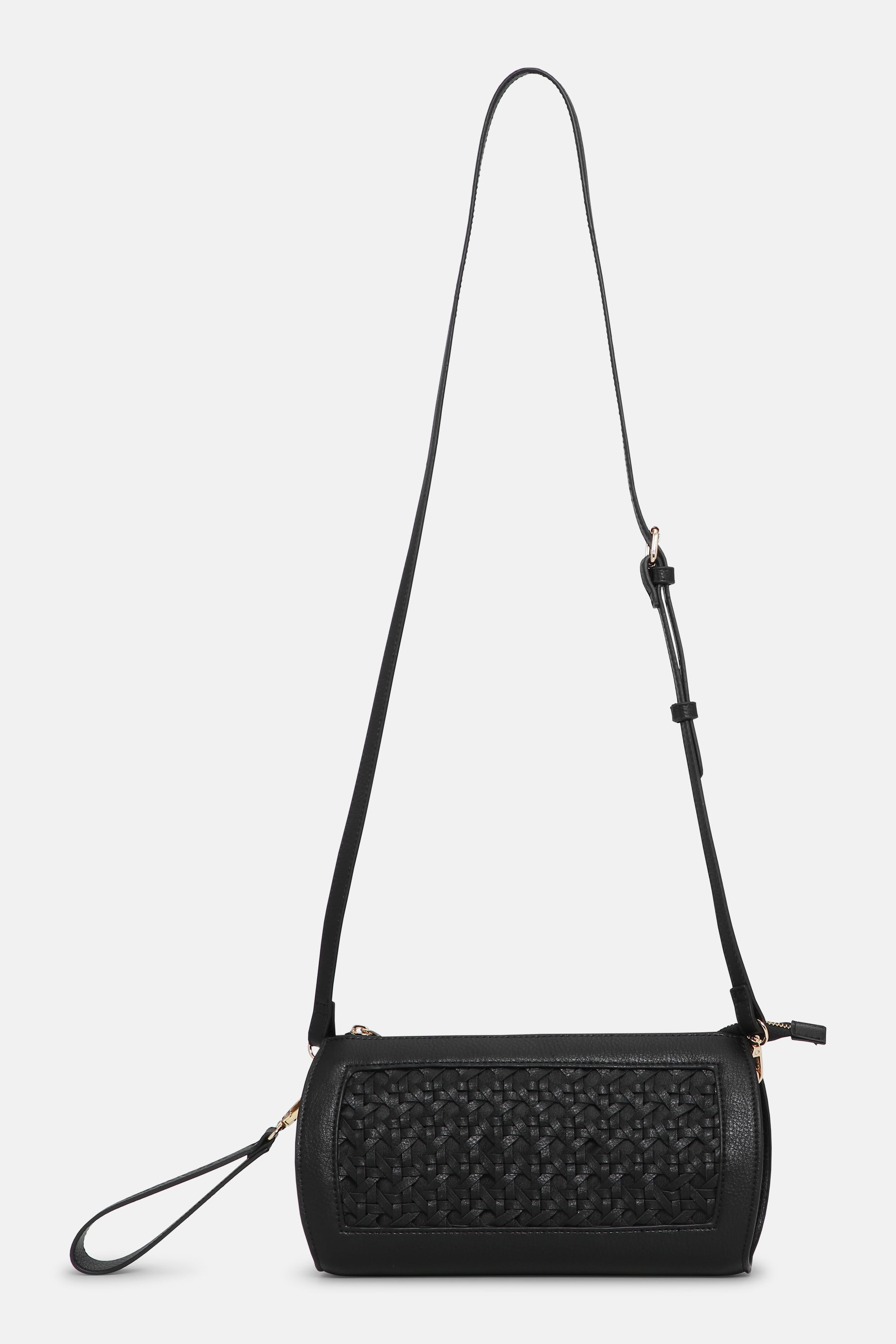 Braided Clutch - Black Black